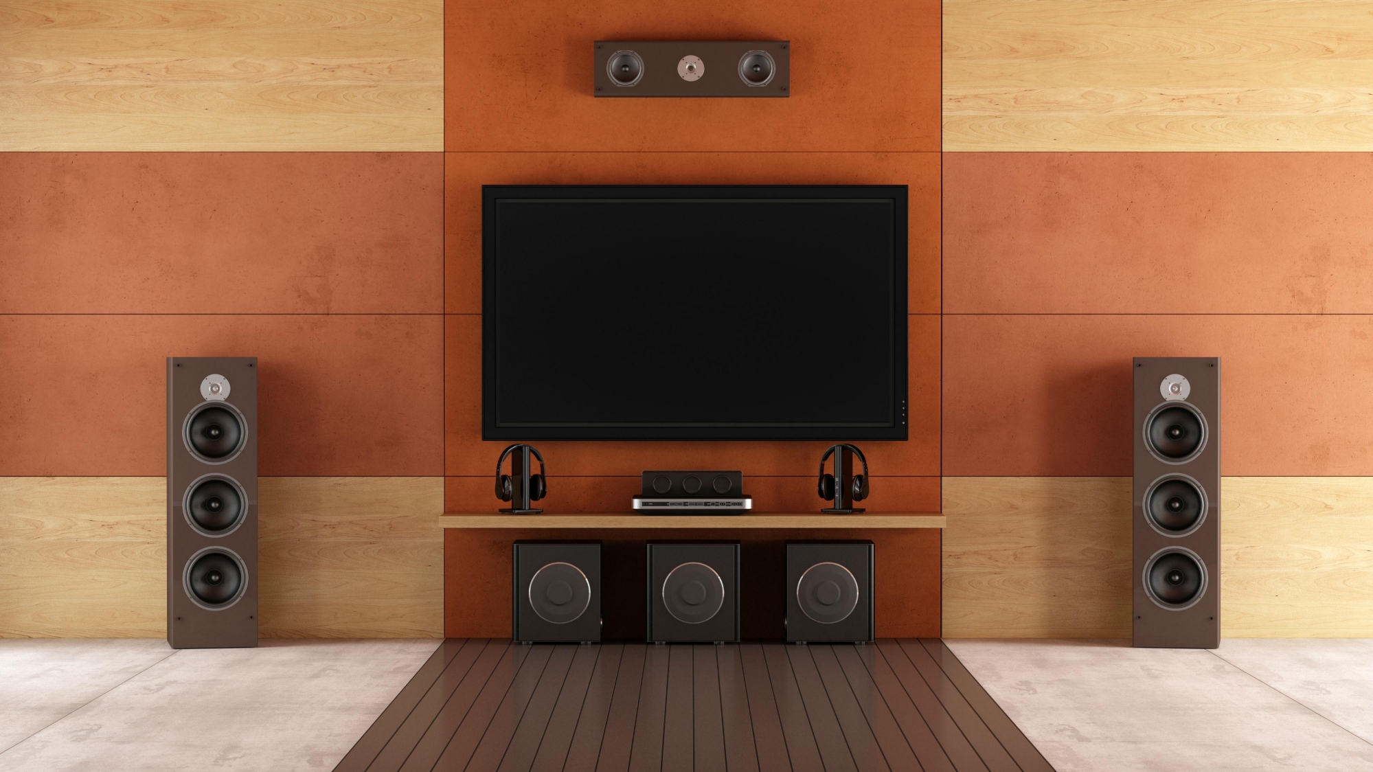 Home theater ou soundbar: o home theater é composto de vários itens e é um sistema de som normalmente mais robusto
